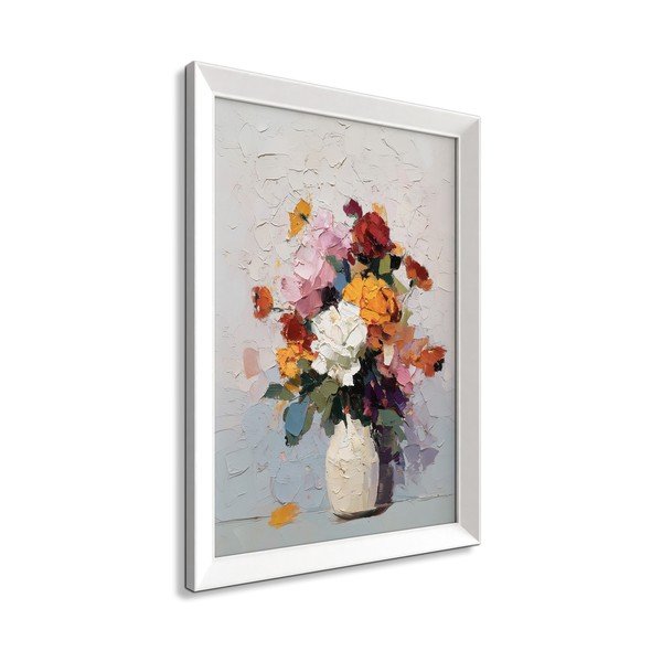 Tlačený obraz s rámom 56x75 cm White Vase – Styler-image-4