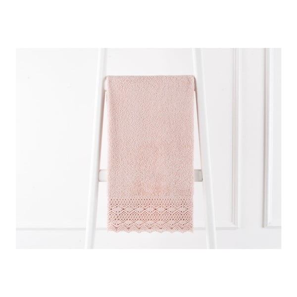Púdrovoružový uterák z čistej bavlny Madame Coco, 50 x 76 cm
