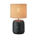 Stolová lampa s tienidlom z juty v čierno-prírodnej farbe (výška 45 cm) Montagna – Markslöjd