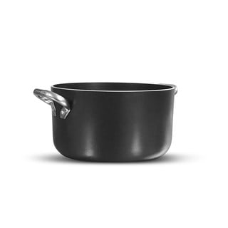 Hliníkový hrniec s nepriľnavým povrchom Pentole Agnelli Al Black, ø 28 cm