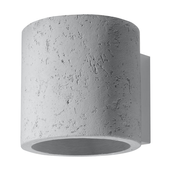 Sivé betónové nástenné svietidlo Nice Lamps Roda