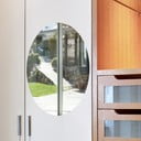 Zrkadlová adhezívna samolepka Ambiance Oval, 42 × 27 cm