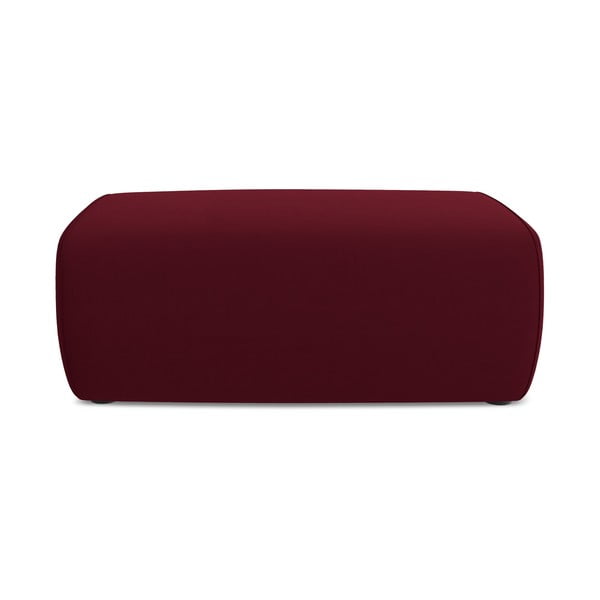 Vínovočervená zamatová podnožka Kapua – Makamii