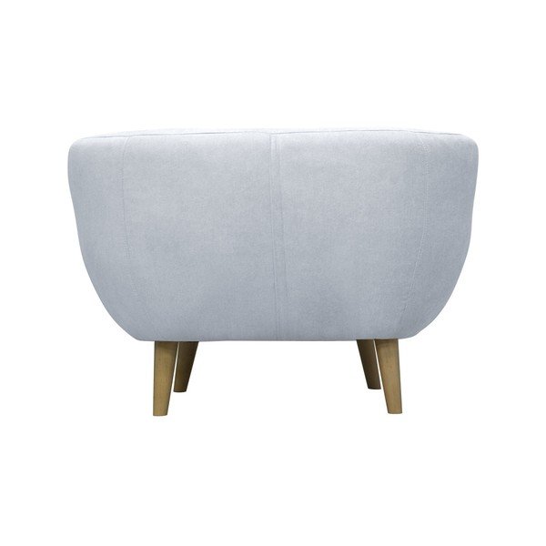 Svetlomodré kreslo Mazzini Sofas Sardaigne, svetlé nohy-image-2