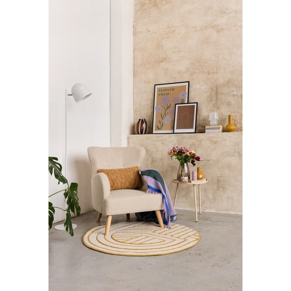 Svetlosivé kreslo ušiak Noemye – Bonami Selection-image-1