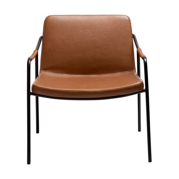 Hnedé kreslo z imitácie kože Boto – DAN-FORM Denmark-image-2