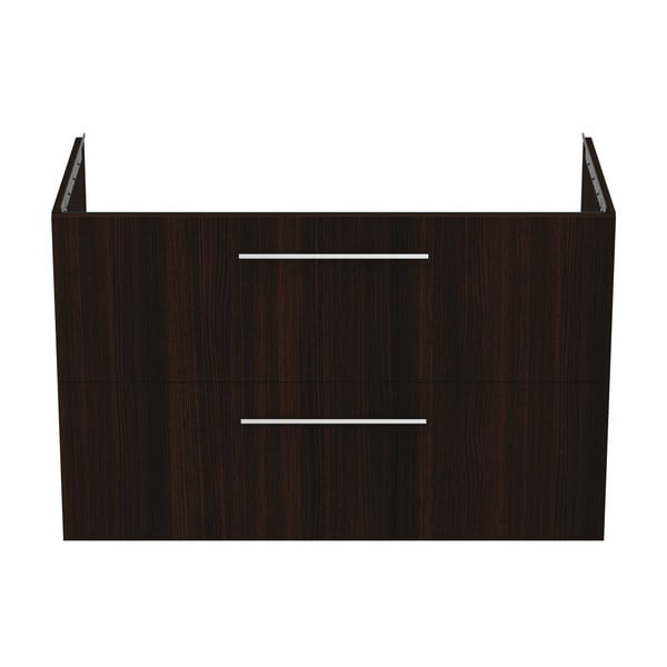 Tmavohnedá závesná skrinka pod umývadlo v dekore duba 100x63 cm i.Life B – Ideal Standard