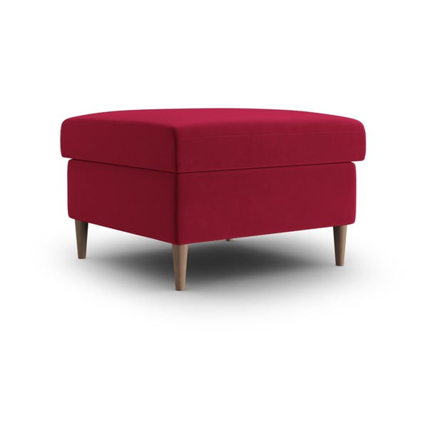 Červená zamatová podnožka Kyoto – Cosmopolitan Design-image-1