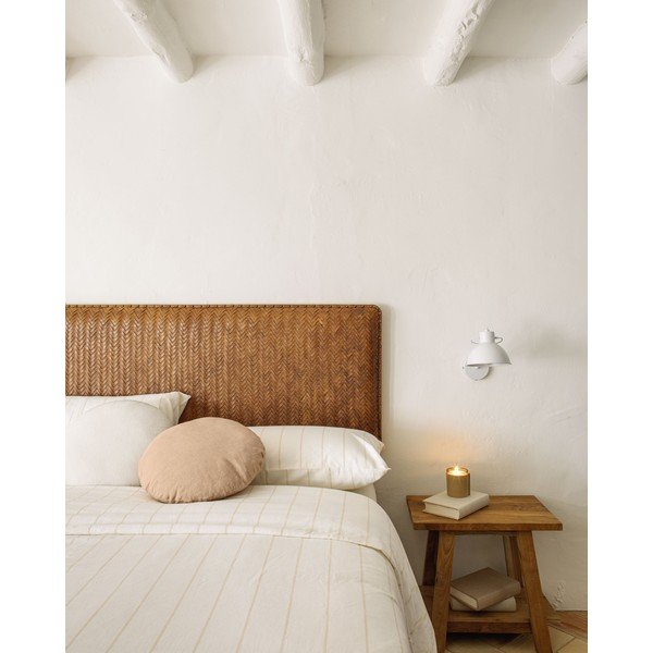 Hnedé kožené čelo postele 163x60 cm Natesa – Kave Home-image-3