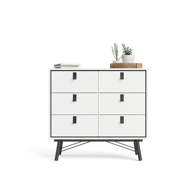 Biela komoda Tvilum Ry, 102 x 95 cm-image-4