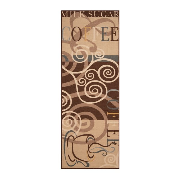 Hnedý behúň Zala Living Vibe Coffee Ornament, 67 × 180 cm
