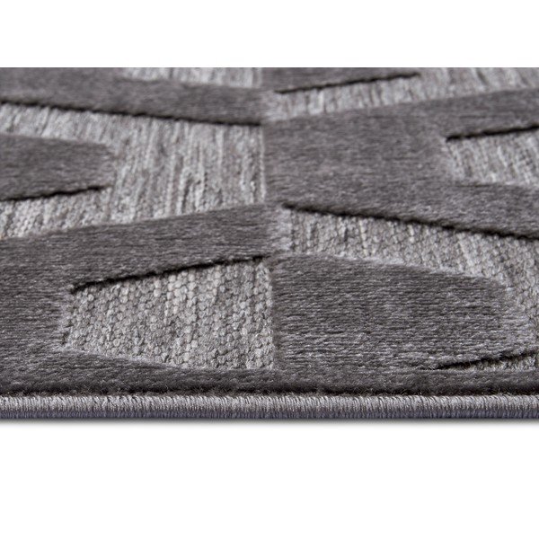 Antracitovosivý koberec 133x190 cm Iconic Hexa – Hanse Home-image-2
