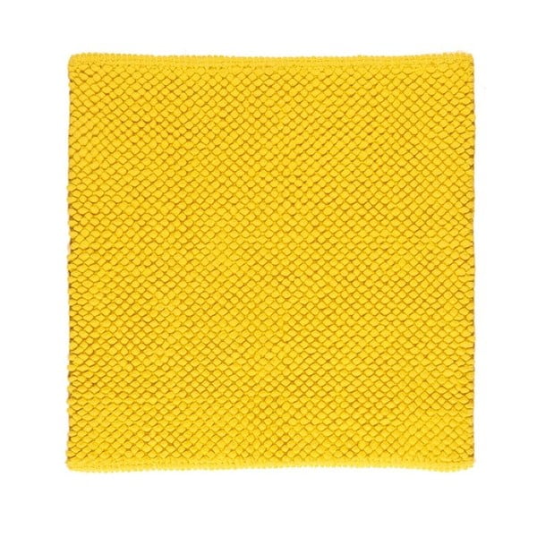 Kúpeľňová predložka Dotts Lemon Yellow, 60x60 cm