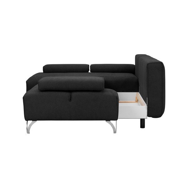 Tmavosivá rohová rozkladacia pohovka Windsor & Co Sofas Virgo, ľavý roh-image-4