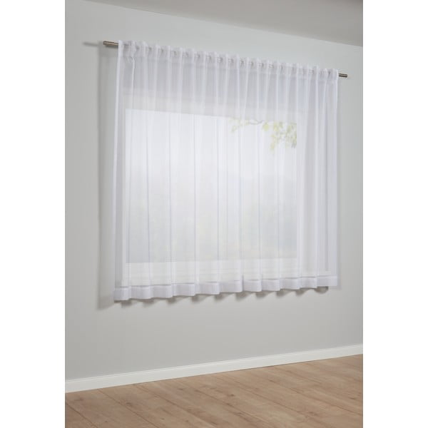Biela záclona 175x140 cm Voile Uni - Gardinia-image-1