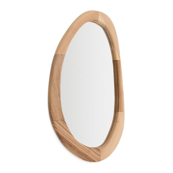 Nástenné zrkadlo s dreveným rámom 60x107 cm Selom – Kave Home