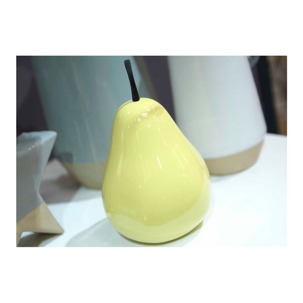 Žltá dekorácia v tvare hrušky Amadeus Oslo Pear