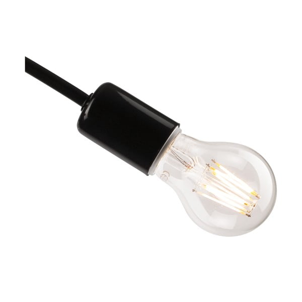 Čierne stropné svietidlo bez tienidla 36x36 cm Camilla – LAMKUR-image-4