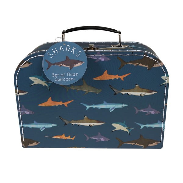 Detské kufríky v súprave 3 ks Sharks - Rex London-image-2