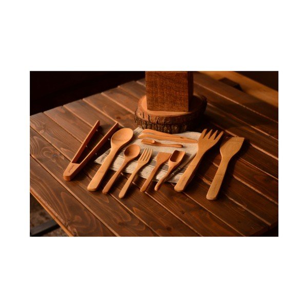 Súprava 10 kuchynských nástrojov z bambusu Bambum Violi-image-1