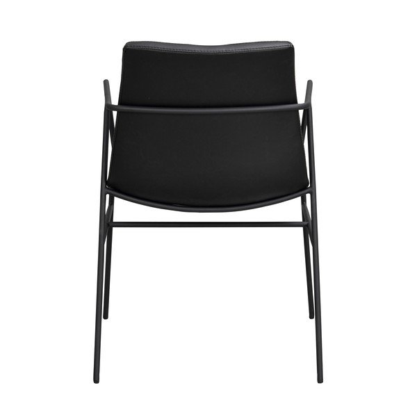 Čierna jedálenská stolička s poťahom z imitácie kože Rowico Huntingbay-image-4