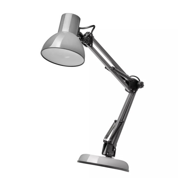 Sivá stolová lampa (výška 48 cm) Lucas – EMOS