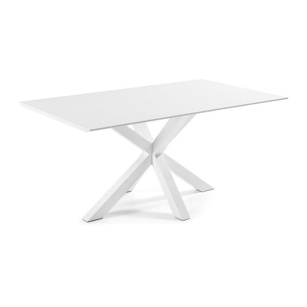 Jedálenský stôl s bielou podnožou La Forma Arya Light, dĺžka 160 cm