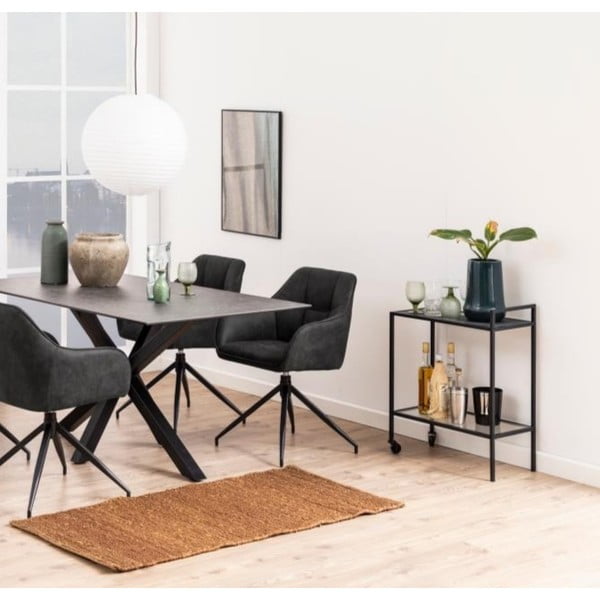 Čierny odkladací stolík Actona Seaford-image-1