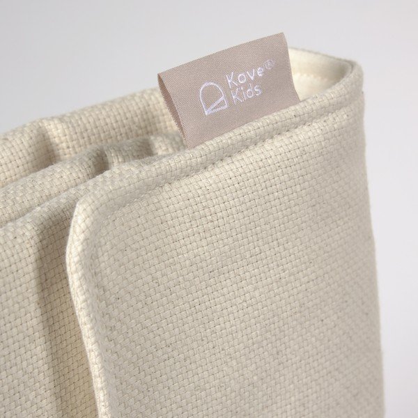 Biela cestovná podložka na prebaľovanie z organickej bavlny Kave Home Jeila-image-3