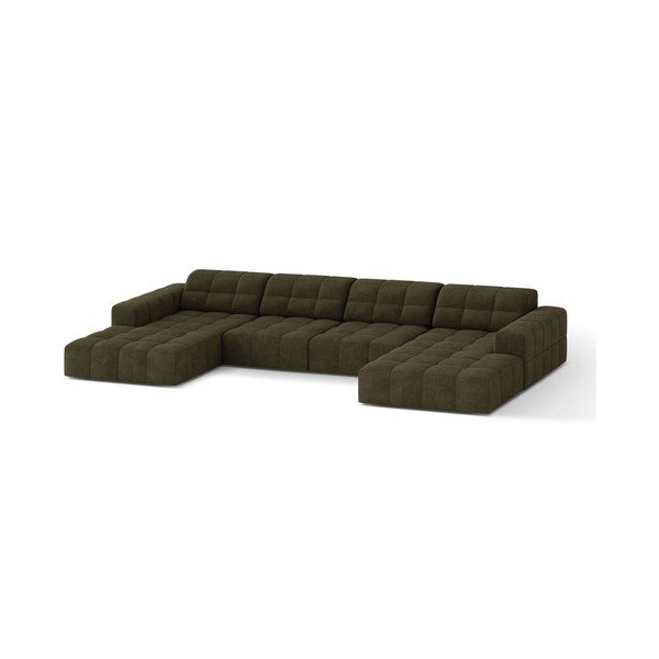 Khaki ženilková rohová pohovka (do tvaru "U") Chicago – Cosmopolitan Design-image-1