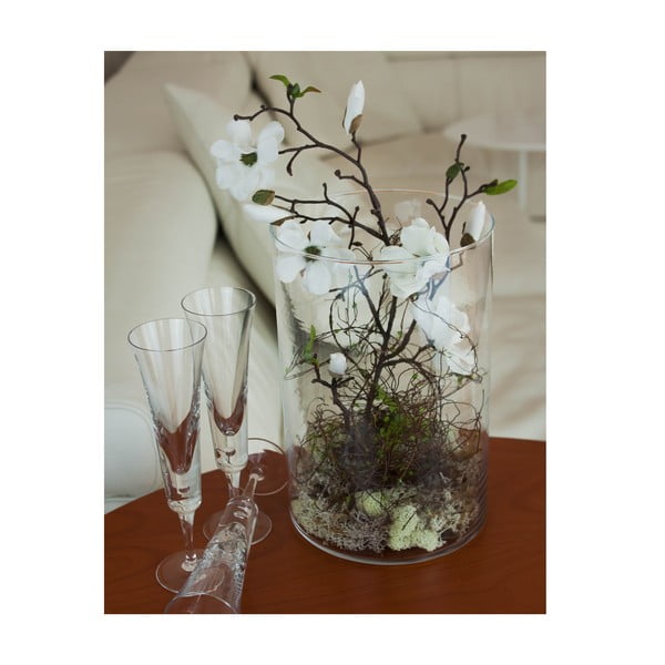 Kvetinová dekorácia od Aranžérie, biela magnólia vo váze-image-4