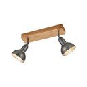 Bodové svietidlo v tmavosivo-prírodnej farbe 11x33 cm Delhi – Trio