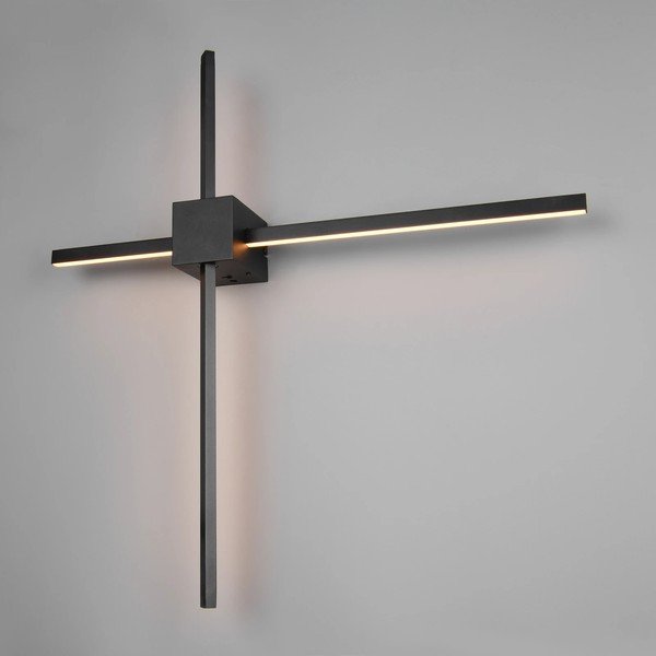 Matne čierne LED nástenné svietidlo so stmievačom Cassino – Trio-image-2