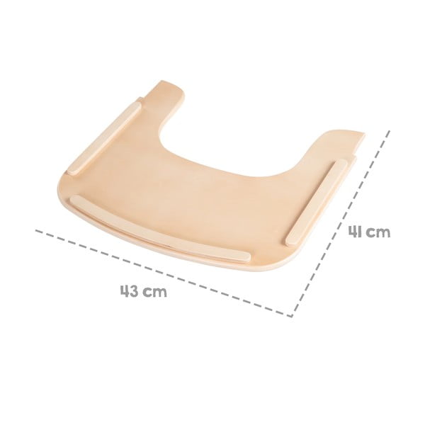 Tácka k jedálenskej stoličke v prírodnej farbe Sit Up Flex – Roba-image-3