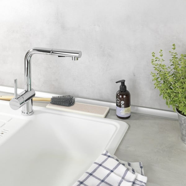 Béžová odkvapkávacia podložka na riad z kremeliny 30x8 cm Damon – Wenko-image-1