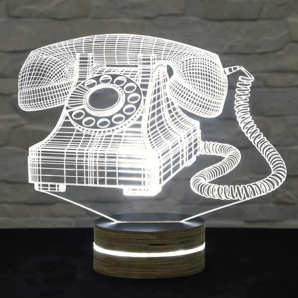 3D stolová lampa Old Phone