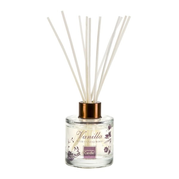 Aromatický difuzér s vôňou vanilky a santalového dreva Copenhagen Candles Reed, 100 ml