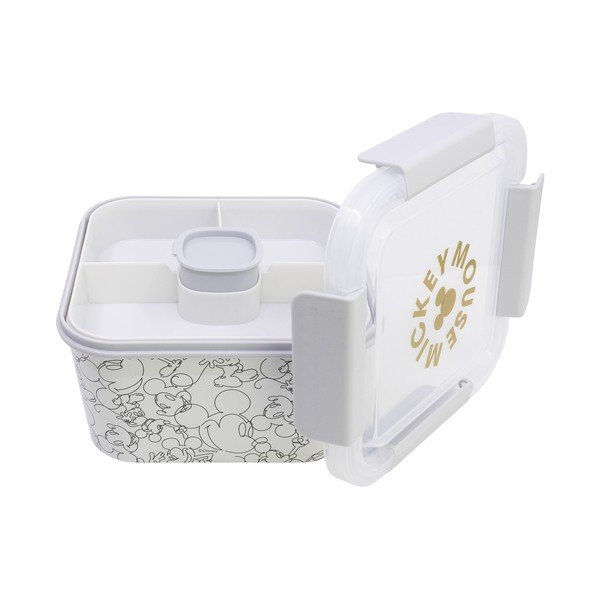 Biely plastový detský desiatový box Mickey Mouse – STOR-image-3