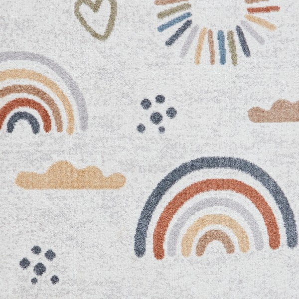 Krémovobiely detský koberec 80x150 cm Vida Kids Rainbow – Think Rugs-image-2