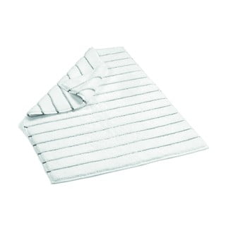 Bielo-sivá bavlnená kúpeľňová predložka Foutastic Striped Terry, 60 x 90 cm