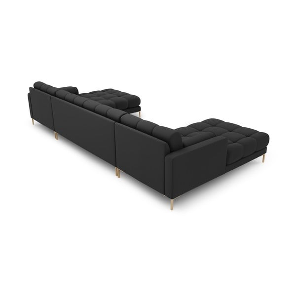 Tmavosivá rohová pohovka do "U" Bali – Cosmopolitan Design-image-4