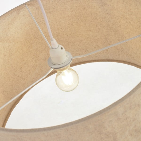 Béžové látkové tienidlo ø 50 cm Mariela – Kave Home-image-3