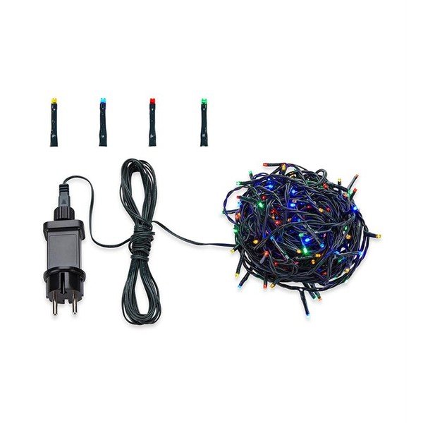 Zelená svietiaca LED reťaz Markslöjd Sken Black Multi, 80 svetielok, dĺžka 13 m-image-1