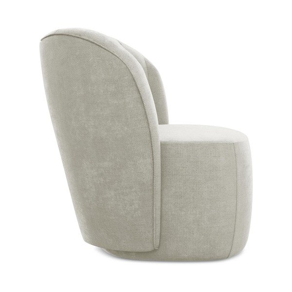 Krémovobiele ženilkové kreslo Keloa – Makamii-image-2