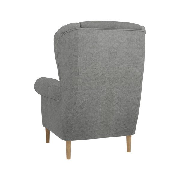 Svetlosivé kreslo ušiak Swan – Ropez-image-2