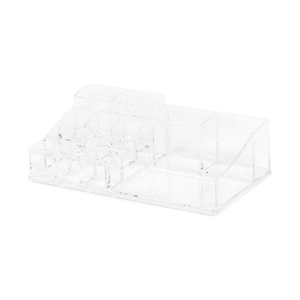 Transparentný úložný organizér na kozmetiku Compactor Marujo-image-1