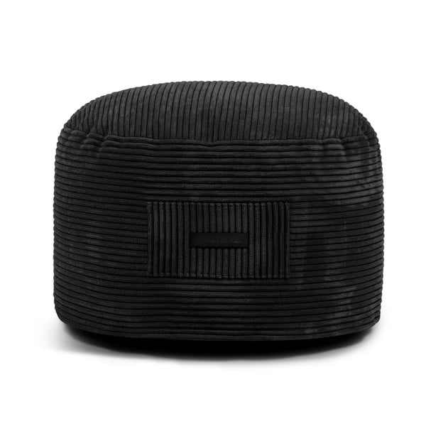 Čierny menčestrový taburet Om 60 – SLOWDOWN