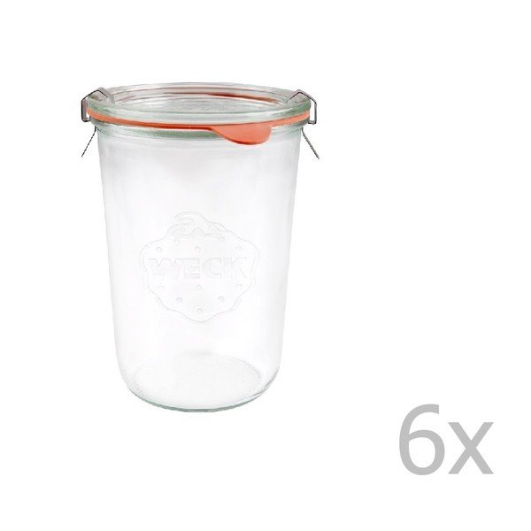 Sada 6 zaváracích pohárov Weck Sturz, 850 ml
