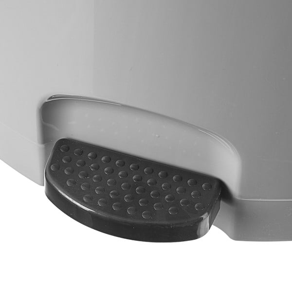 Sivý nášľapný plastový odpadkový kôš 3 l – Orion-image-1