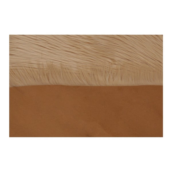 Hnedý koberec z umelej kožušiny Dione, 100 x 75 cm-image-1